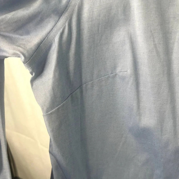 Covington Woman 100% Cotton Striped Blue Button Up Dress Shirt Plus Size 20W‎ - Picture 6 of 9